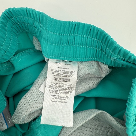 Columbia Girl's Teal Elastic Waist Pocket Shorts Size M‎ 10/12 - Picture 3 of 5